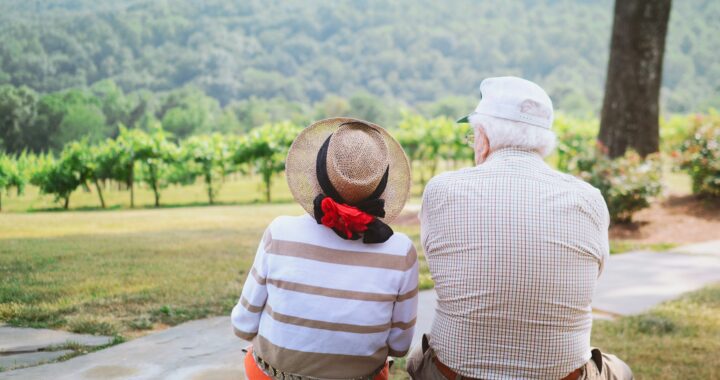older couple enjoying summer